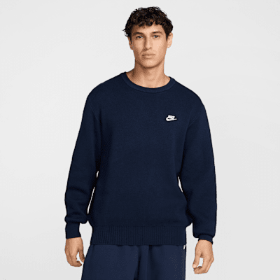 ★★Nike★★ Club Crewneck Sweater M Black White FQ2913010 F Nike Club Crew Neck Sweatshirt in Black & White | REVOLVE